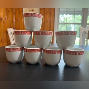 Set of 8 Gathay Red Gate
Chinese Tea Cup 4.5 oz.